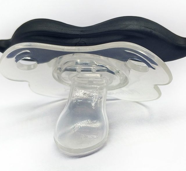 Maternal and Child Supplies Funny Beard Silicone Food Grade Creative Pacifier Breast Pump Accessories